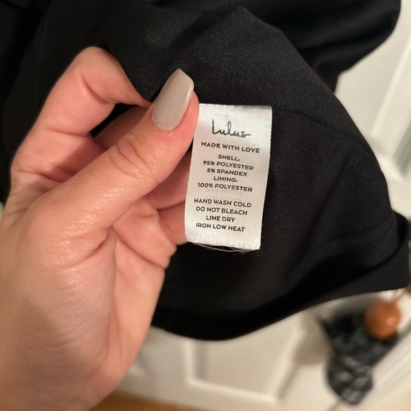 {LULUS} Off the shoulder V Dress - Picture 16 of 16